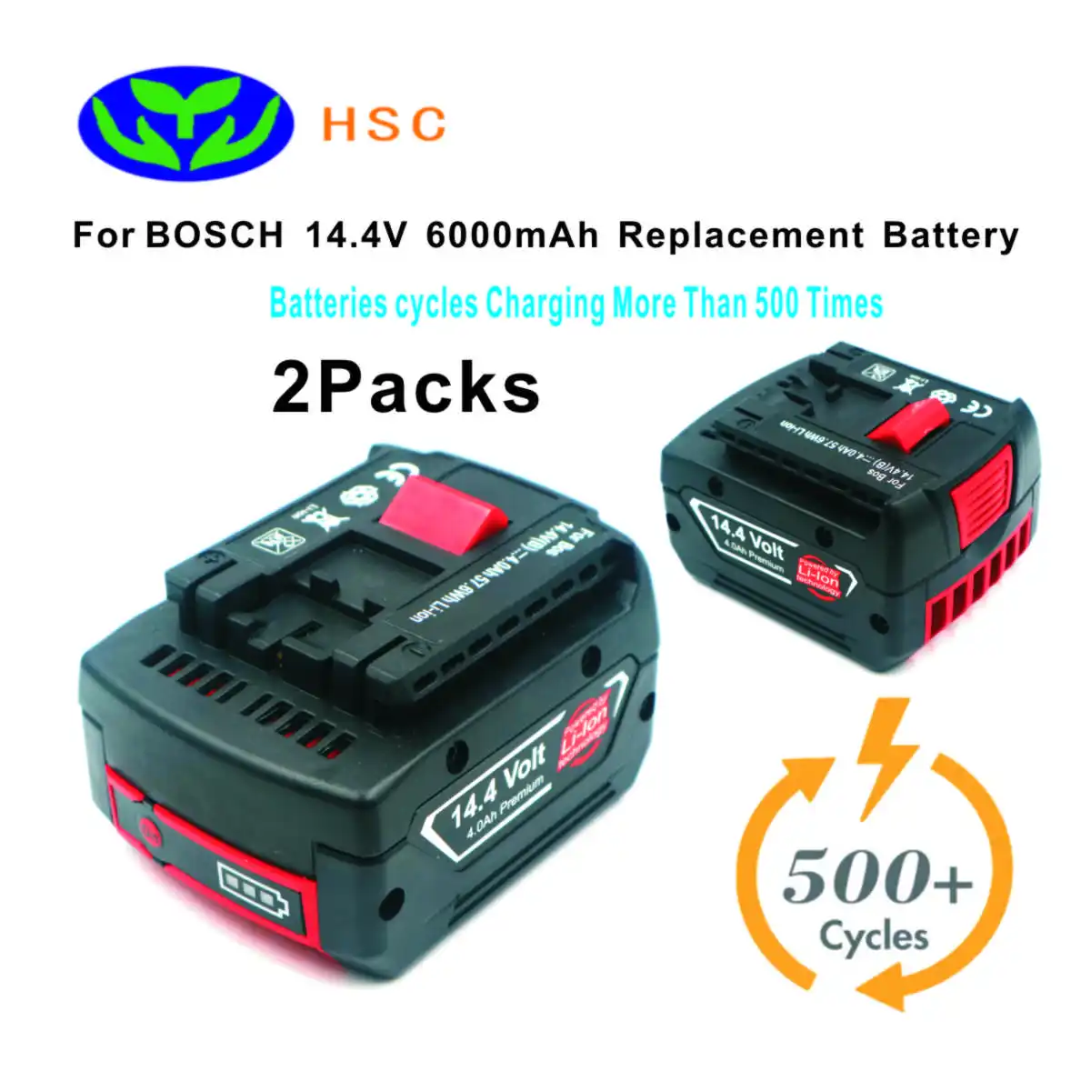 2 шт. 6.0AH 18650 Батарея чехол BOS14.4B литий Батарея 14,4 В Замена для Bosch 14,4 V Батарея BAT607 BAT614 2607336078