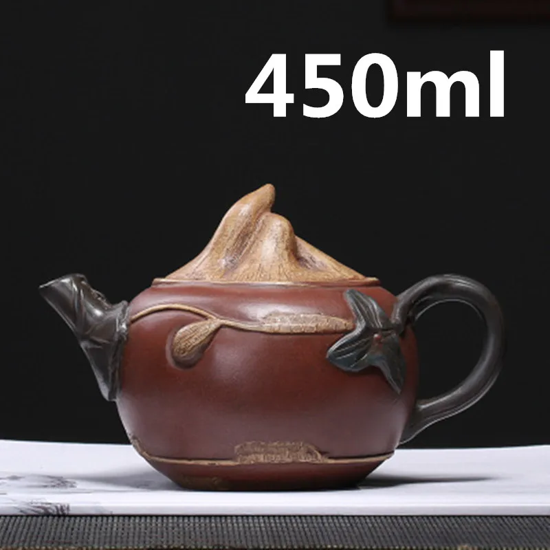 

Chinese Porcelain Teapots Yixing Zisha Clay Beautiful Tea Set Handmade Tea Pot 450ml New Arrived High Quality With Gift Box