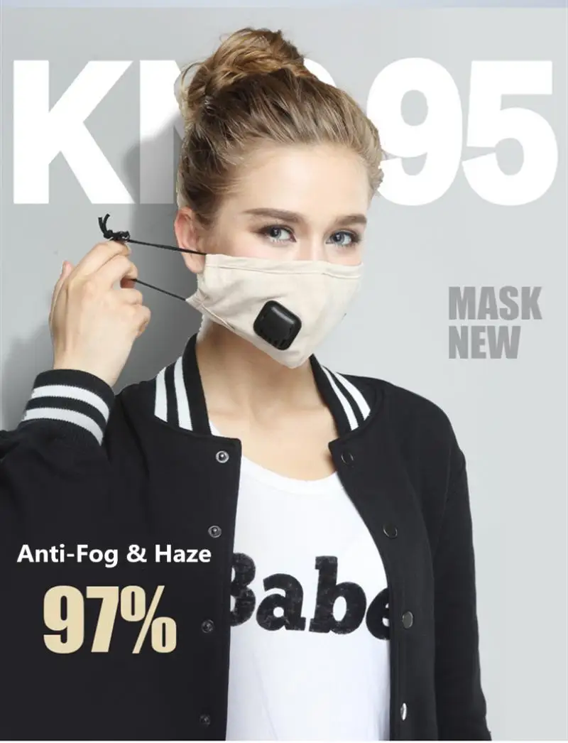 

Korean Cotton Anti Dust Mouth Face Mask Kpop Unisex Maska KN95 Respirator With Carbon Filter Anti Haze PM2.5 Black Mouth Mask