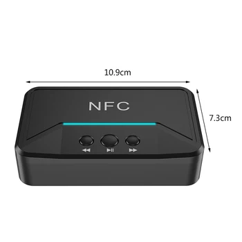 

1 X NFC Portable Desktop Bluetooth Music Receiver HiFi Lossless Optical Digital Coax Out Adapter Audio Receiver Plug Play