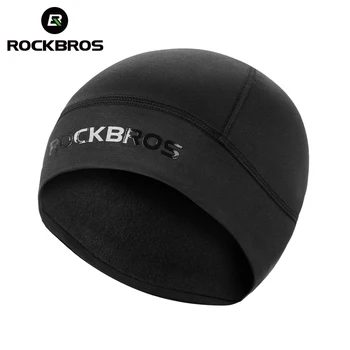 

ROCKBROS Winter Cycling Head Cap Sports Windproof Warm Bike Cap Men Women Thermal Fleece Running Skiing Motocycle MTB Bike Hat