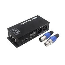 Ams-rgb Dmx512 декодер Dc12V~ 24V 3Chx4A Rgb Dmx512 декодер с цифровым дисплеем