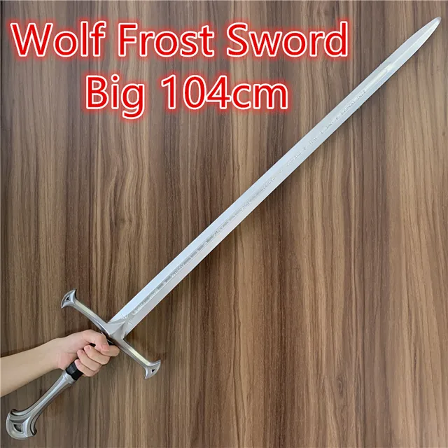 104cm Movie Cosplay Sword Prop 1:1 Wolf Frost Sword Weapon Role Play Gift Safety PU Winter Frost Sword Big 1