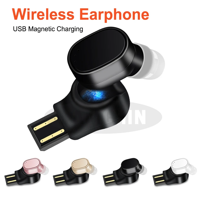 

NEW Mini Wireless Bluetooth Earphone Stereo Sport Headset For iPhone XR X All Smart Phone With Microphone