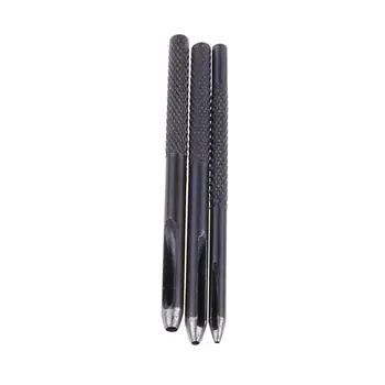 

1mm-10mm Size Leather Craft Hole Punch Tool, Thick Steel Craft Round Belt Paper Canvas Clothes Punching DIY Leathercraft Puncher