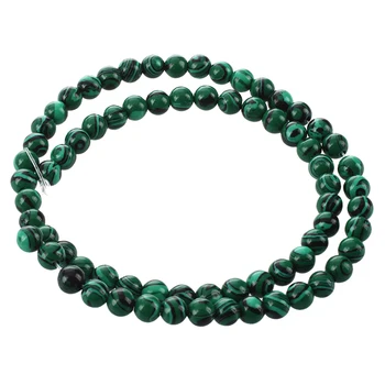 

New Malachite Gemstone Stone Round Loose Beads 6mm Strand HOT