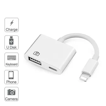 

USB 3 Camera Reader Data Sync Cable Adapter For Apple Iphone 5 6 7 8 X pro11