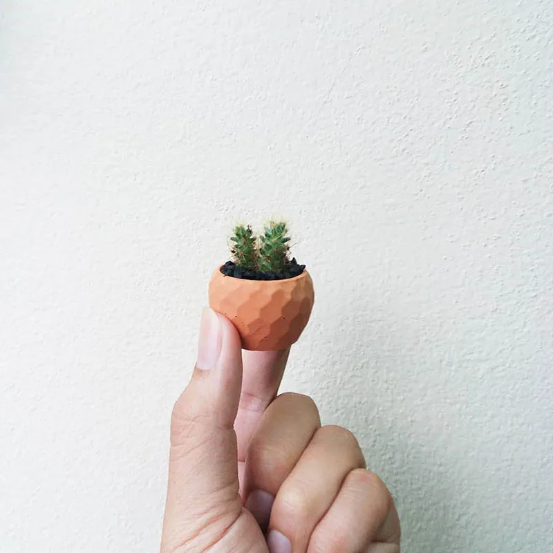 Mini Silicone Vase Molds Concrete Molds for Plants Pot Fingertip Flowerpot Plaster Bowl Candle Holder Resin silicone mold
