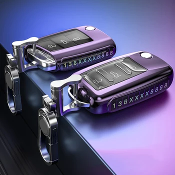 

TPU Car Key Case Cover with Zinc alloy keychain For VW Golf 7 Passat b5 b6 polo Touran Jetta Seat Skoda Auto Accessories