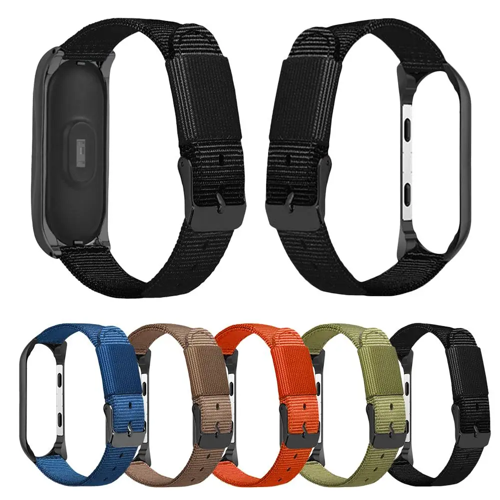 Нейлоновый ремешок для Xiaomi Mi Band 4 браслета 3 4/3 сменные нейлоновые браслеты умные