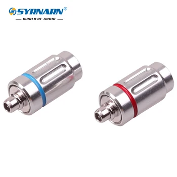 

1 Pair Audio Enthusiasts Jack DIY Earphone Pin Rhodium Beryllium Copper Connector MMCX Plug For SE846 535 215 for 3.5mm cable