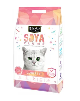

KIT CAT KIT CAT SOYA CLUMP CONFETTI biodegradable soy filler lumps cat toilet with a light strawberry flavor