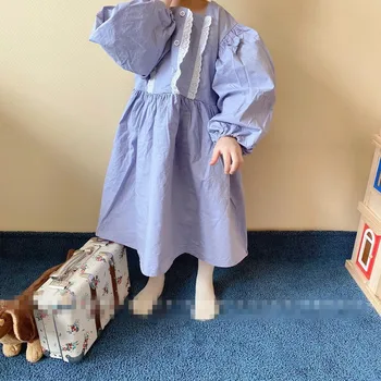 

Owligbaby 2020 Spring Girls Dress Lace Cotton Children Clothes Dress Wholesale