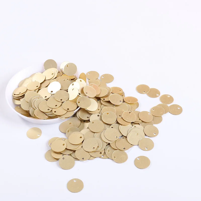 LC/10 mm side hole/circular/10grams Sequins PVC Flat for DIY Card Making Craft Color Collection
