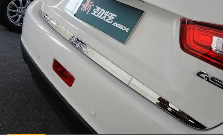 Применяется только для Mitsubishi камера заднего вида ASX светильник багажника, ASX отделка полосы, 18 ASX модификации, Задняя отделка багажника полосы