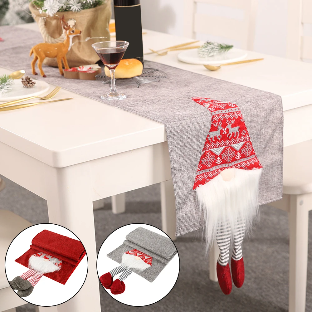 

Christmas Tablecloth Santa Claus Banquet Table Flag Creative Desktop Wedding Party Christmas Festival Home Decoration