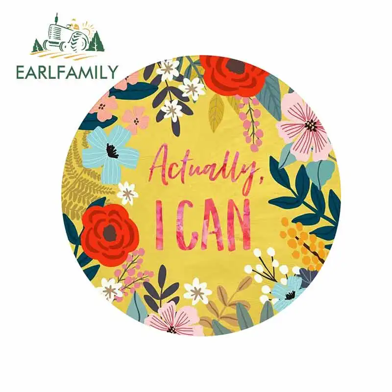 EARLFAMILY 13 см x ретро-наклейка с цветами для кузова автомобиля наклейка на окно