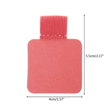 

2020 New 3pcs Square Self-adhesive Leather Pen Clip Pencil Elastic Loop For Notebooks Journals Clipboards Pens Holder