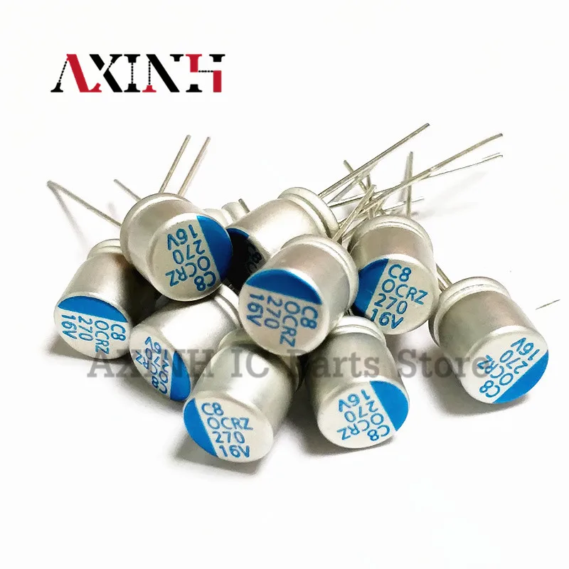 10PCS 16V270UF 8X9MM Motherboard Solid Polymer Capacitor psf 270UF 16V CHEMI-CON Aluminum shell electrolysis 10pcs lot 5 6uf 400v ncc kmq series 8x12mm high reliability 400v5 6uf aluminum electrolytic capacitor nippon chemi con original