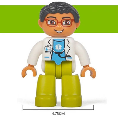 A09 doctor Ходячие фигурки, блоки, игрушки для больших строительных блоков, совместим с Duplo, кубики, персонажи, блоки для детей - Цвет: A09 doctor