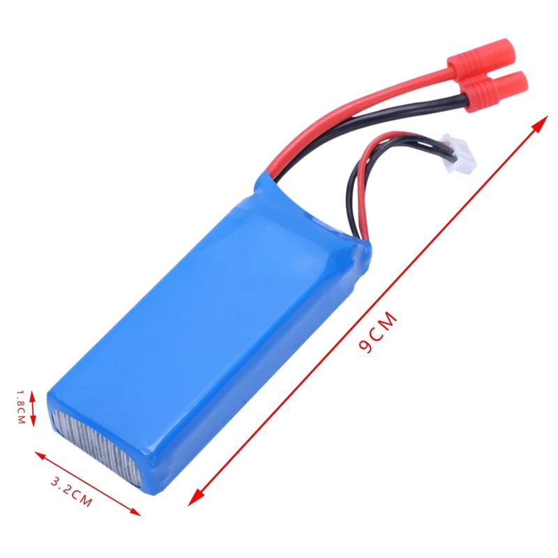 2 шт. 2S 7,4 V 2000Mah Li-Po аккумулятор для X8C X8W Huanqi 899 Rc Дрон Квадрокоптер летательный аппарат БПЛА запасные части Аксессуары Модель