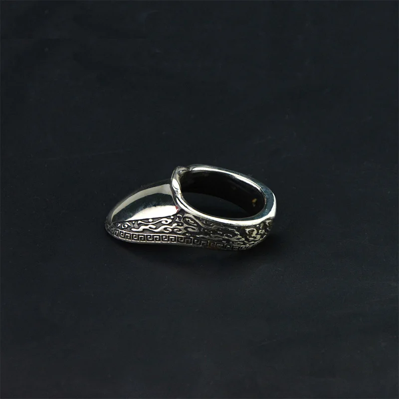 1 шт. стрельба из лука для взрослых тибетское серебряное кольцо для большого пальца костюм для охоты протекторы для стрельбы аксессуары для