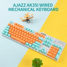 

New AJAZZ AK35i Mechanical Keyboard 104 Keys Wired Gaming Keyboard with ABS Keycap Multimedia Keys Blue/Red/Silver/Brown Switch