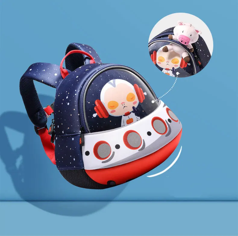 Рюкзак для малышей с ремнем безопасности, поводок для детей, UFO, космический корабль, рюкзак для мальчиков, водонепроницаемый, для дошкольников, детского сада, школьная сумка