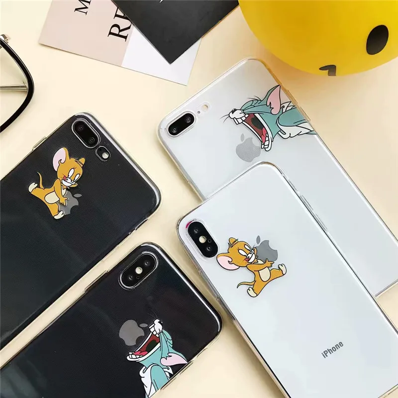 583949909878趣味情侣款xs max苹果xr手机壳iPhone7plus硅胶套6s 8plus潮男女-4