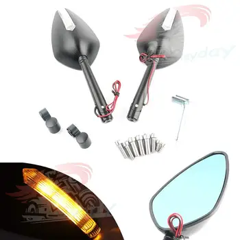 

CNC aluminium universal motorcycle LED rearview side mirror For Suzuki SV650 ABS SV650A DR200S/SE DR650SE/S DR-Z400S/SM Gladius