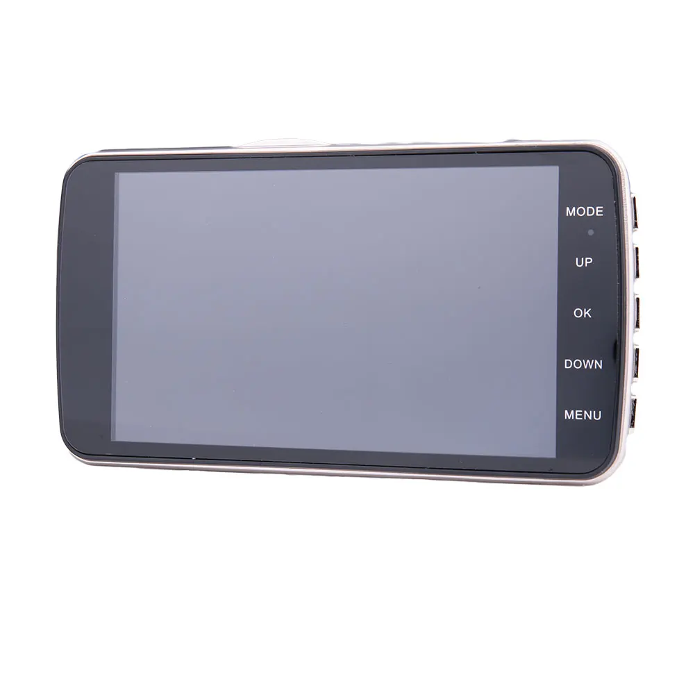 Vehemo 4.0" Inch 1080P Car DVR Dash Cam Driving Recorder Dual Silver+ Black Camera Lens Car Camera Recorder Vehicle Video