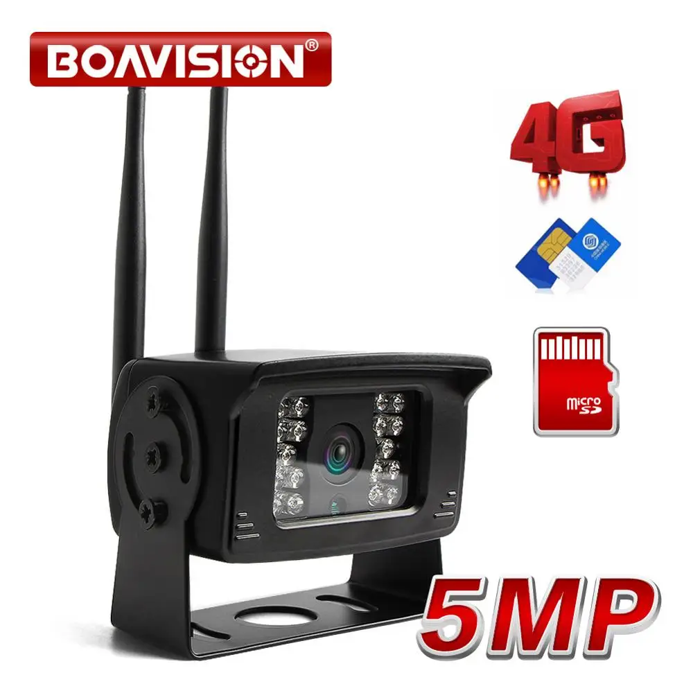 4G SIM Card Mini Camera 1080P 5MP CCTV Security Camera Wireless Night Vision IR 20M TF Card Slot P2 - 32835006066