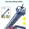 22-CH Simulation Ladder Fire Truck One Key Spray Water 270 Degree Rotation Console Liftable Ladder 40Mins Sound And Light RC Toy 3