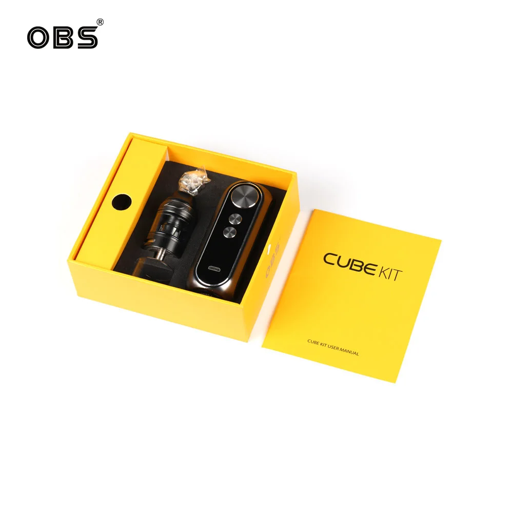 Комплект OBS Cube 3000 мАч 80 Вт максимальный выход с 2/4 мл OBS Cube Tank M1 M6 катушка электрическая сигарета Vape Kit VS Drag 2 Cube mini