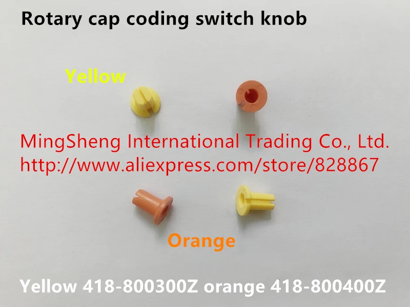 Original New 100 Rotary Cap Coding Switch Knob Yellow 418800300z Orange 418800400z Switch