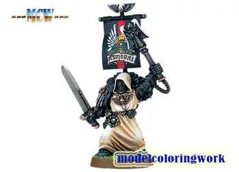 

Board Games Medieval For War 40K Toys Hammer Dark Angels Interrogator-Chaplain Asmodai Well Painted Metal Material