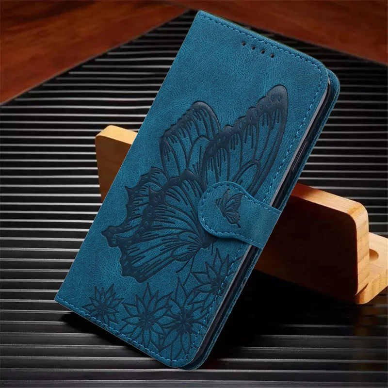 Butterfly Leather Flip Cover For Samsung Galaxy A12 A21S A42 A51 A71 A10 A20E A30S A30 A50 S8 S9 S10 Plus S20 FE A11 Wallet Case cute phone cases for samsung  Cases For Samsung