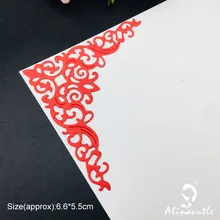 Металлическая высекальная высечка Винтажный кружевной уголок
