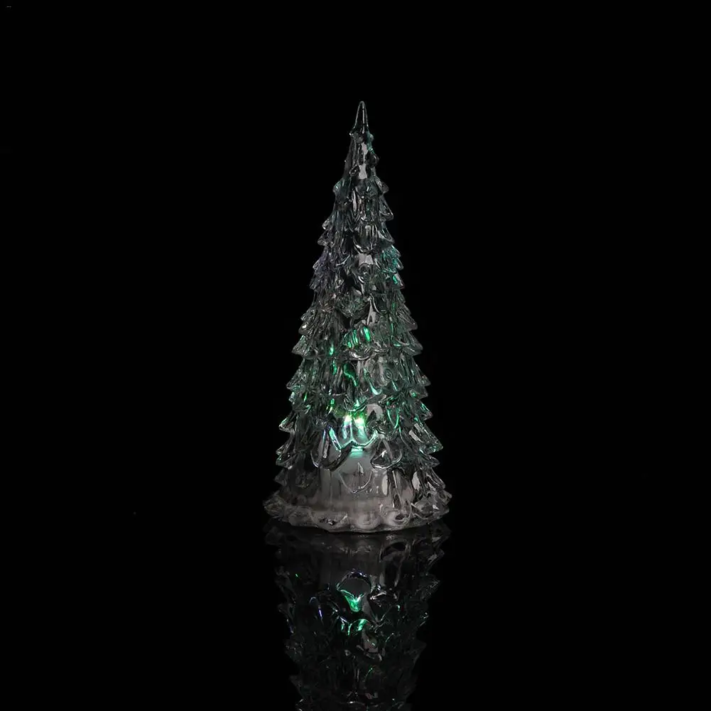Акриловая елка цветные светодиодные лампы домашний праздничный Декор Рождественская лампа для Аксессуары для праздников Рождественский ночник
