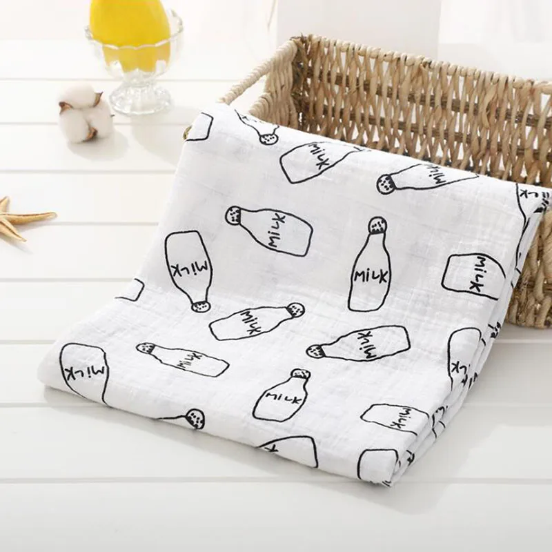 Blanket 8 Детское одеяло для новорожденных, Супер Мягкое хлопковое муслиновое детское Пеленальное покрывало для младенцев, детское банное полотенце - Цвет: Blanket 8