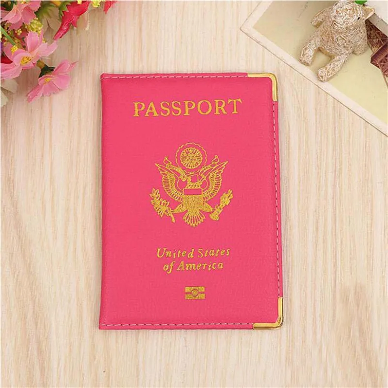 Fashionable Lightweight Solid Color Simple Passport Wallet For Women