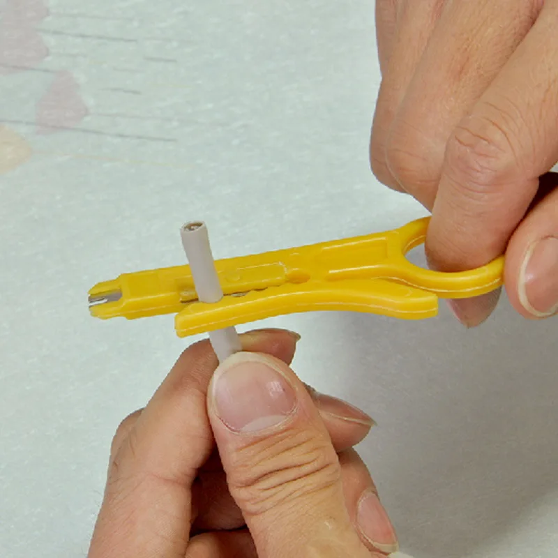 Mini Pocket Portable Wire Stripper Cutting Crimper Pliers Crimping Tool Parts 