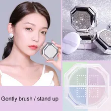 Hot 4-color Loose Powder Brightening Oil Control Concealer Lightweight Breathable Setting Powder Women Girl Ladies Makeup t6