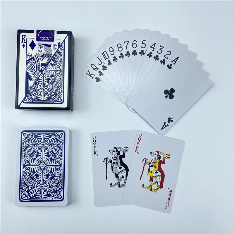 Jeu de carte,100% PVC nouveau modèle en plastique imperméable