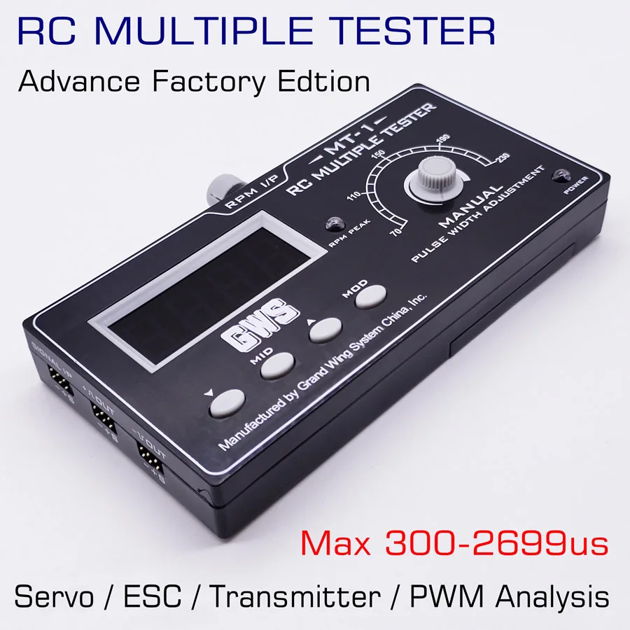 GWS MT1 Factory Edition RC Multiple Tester Digital Servo ESC Remote