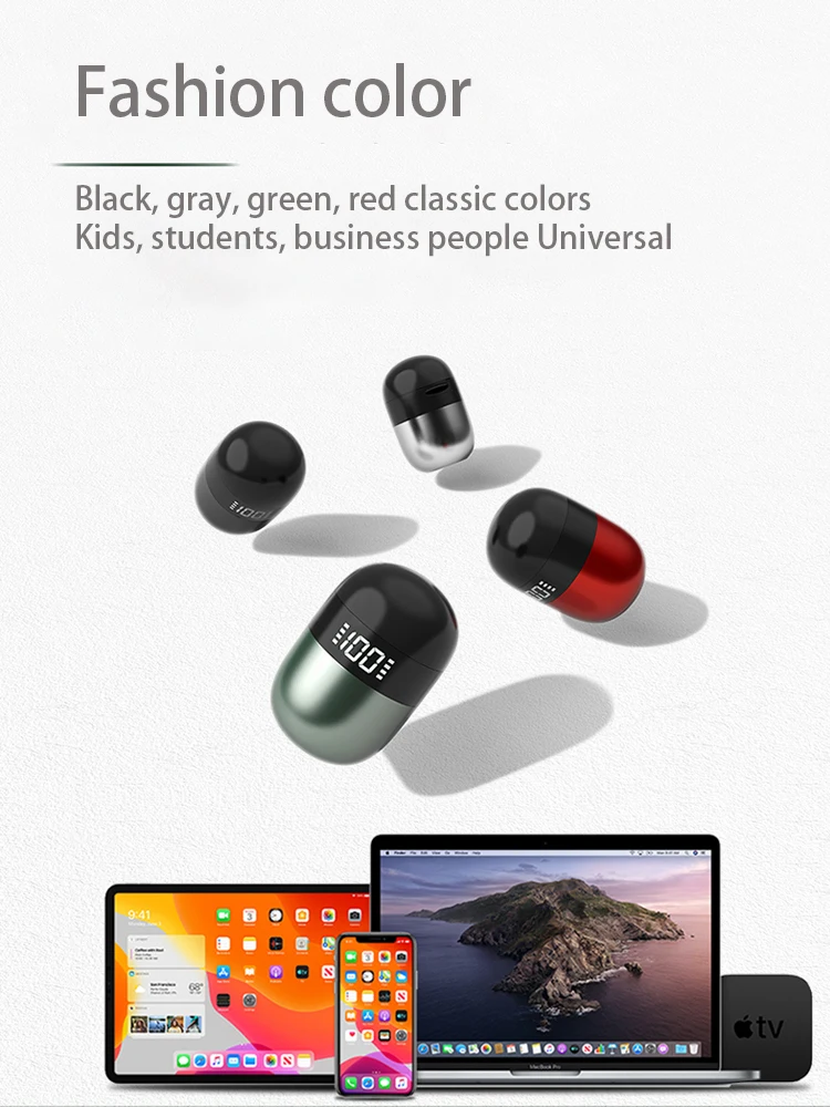 TWS Wireless Headset Bluetooth Headphones Noise Cancelling HIFI Stereo Sport Waterproof Earphones With Mic For Xiaomi Huawei