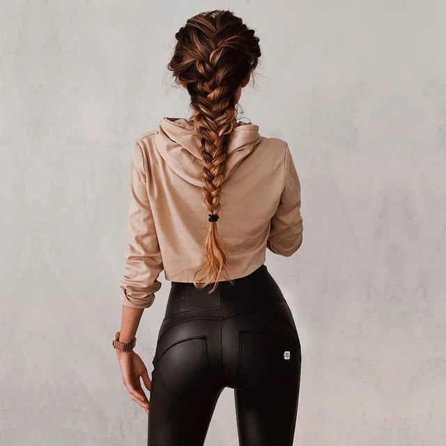 Melody Wear Thin Leather Leggings Vegan Leather Trousers Women Black High  Waisted Matte Leather Pants Womens Sports Tights - Yoga Pants - AliExpress