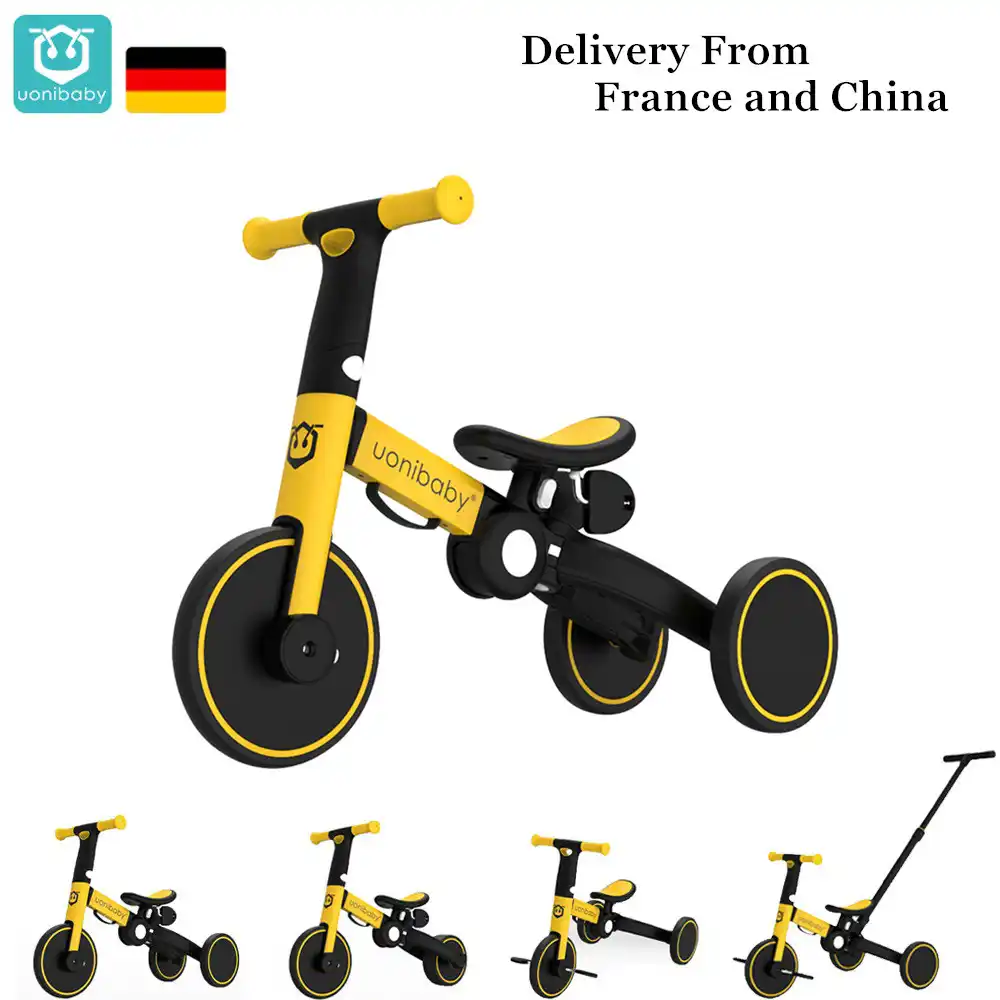 Originele Uonibaby 4 In 1 Baby Driewieler Kinderwagen Kinderen Pedaal Trike Twee Wiel Balance Bike Scooter Trolley Voor 1 6 Jaar Oud Drie Wielen Wandelwagen Aliexpress
