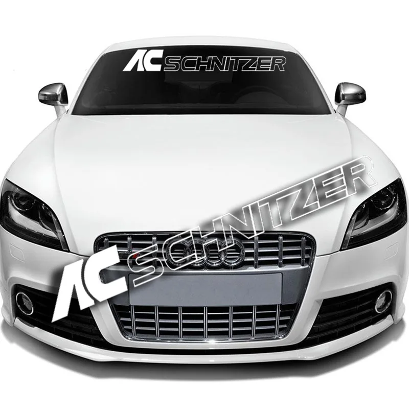 

Reflect AC SCHNITZER Front Rear Windshield Decal Vinyl Car Stickers Auto Window Exterior DIY Decoration