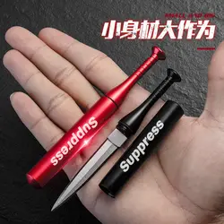 Couteau de baseball créatif amusant, couteau multifonction de survie en plein air pour étudiant ouvre lettres épée EDC mini boîte coupe courrier 